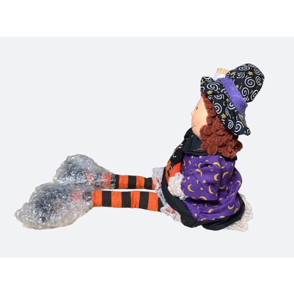 Whimsical Witch Shelf Sitter Pixie Legs Doll Halloween Decor - Picture 5 of 11